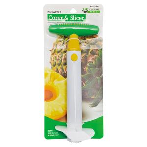 2Pieces Culinary Fresh Pineapple Corer & Slicer: Peeler and Fruit Remover
