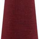 Aspen Creative 32218 Transitional Hardback Empire Shape Spider Fitter Lamp Shade in Burgundy Burlap Texture Fabric, 4-3/4" Top x 6-3/4" Bottom x 10" Slant, Small
