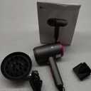 slopehill Professional Ionic Hair Dryer, Powerful 1800W Fast Drying Low Noise Blow Dryer with 2 Concentrator Nozzle 1 Diffuser Attachments for Home Salon Travel (Light Gray)