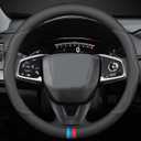 BllXESD Car Steering Wheel Cover Compatible with Toyota RAV4 2025 2024 20012023 Year, Breathable Premium Leather, AntiSlip Design, CStyle