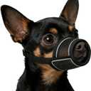 Dog Muzzle for Small Medium Large Dogs Soft Air Mesh Muzzles with Reflective Strips for Biting, Chewing, Grooming, Vet Visits, Training (XXS) (XXS (Snout 4"-5"))