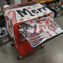 Christmas Table Runner and Placemats Set of 4 Cotton Linen Dining Decor for Daily Use Vintage Dining Mat Set 72"x13" , 12"x18"