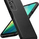 FNTCASE for Samsung Galaxy A14 5G Case: Dual Layer Protective Heavy Duty Cell Phone Cover Shockproof Rugged with Non Slip Textured Back - Military Protection Bumper Tough - 2023, 6.6inch (Matte Black)