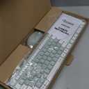 Wireless Keyboard and Mouse Combo, Full-Sized Wireless Keyboard and Adjustable DPI Mouse, 2.4GHz USB Receiver, Silent Keyboard and Mouse for PC, Windows, MAC, Desktop, Laptop (Avocado Green)