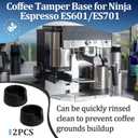 2Pcs Tamper Base for Ninja Luxe, Ninja Espresso ES601/ES701, Anti-Slip Silicone Portafilter Holder for Ninja, Coffee Accessories for Ninja Espresso Machine