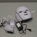 Red Light Photon Facial Mask with Remote Control, 7 Custom Modes with Infrared, Portable with Timer for Home Use