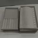 Jewelry Trays Organizer for Drawer, 9 Set of Small Jewelry Display Case Storage Velvet Stackable Drawer Inserts Organizer for Necklaces Bracelets Earrings Rings (Grey)