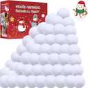 50Pcs Snow Toy Balls,2.36IN Artificial Snow Ball Fight Indoor,Soft Fake Snowball,Christmas Decoration Party Supplies,Indoor Outdoor Throwing Game