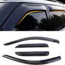 Window Visors Out-Channel Rain Guards 2002-2008 Dodge Ram 1500, 2003-2009 Ram 2500 & 3500 with Quad/Extended Cab Vent Visors Shades Wind Deflectors Window Visor Vent Visors