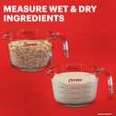 Pyrex Essentials (3-Pack) Glass Measuring Cups Set, (1, 2 & 4 Cup) Measuring Cups For Prepping, Baking and Cooking, Preheated Oven, Dishwasher, Freezer, and Microwave Safe, 2 Pieces