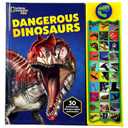 National Geographic Kids - Dangerous Dinosaurs 30-Button Animal Sound Book - Plays Dinosaur Names and Sounds - PI Kids - Hardcover
