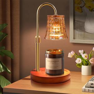 Candle Warmer Lamp with Timer, Dimmable Cute Candle Warming Lamp, Height Adjustable Candles Melter Lamps for Jar Candles, Flameless, Birthday Gifts, Vintage House Home Decor