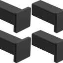 SAYAYO Modern Black Coat Hooks for Wall, Robe Hooks Towel Holder for Bathrooms, Heavy Duty Wall Hooks for Hanging SUS 304 Stainless Steel, 4 Packs