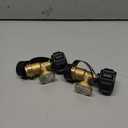 DOZYANT Propane Tank Gauge Level Indicator Leak Detector for 5lb-40lb Propane Tanks, Universal for BBQ Gas Grill, Cylinder, RV Camper, and More Appliances, Type 1 Connection, 2 Pack