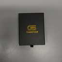 GAOCHALE AirTag Wallet Genuine Leather Air Tag Wallet RFID Technology Credit Card Holder with Minimalist Wallet for Men for Apple AirTag (No Airtag Included)(Black)