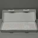 LeadsaiL White Wireless Keyboard and Mouse Combo, Full-Sized Ergonomic Computer Keyboard, 2.4GHz USB Cordless Keyboard Silent Mouse Set, 12 FN Shortcuts for Windows MacOS Laptop Computer