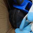 Drain Auger, Clog Remover with Drill Adapter, 25 Feet Flexible Plumbing Snake Use Manually or Powered for Kitchen, Bathroom and Shower Sink, Comes with Gloves (Blue)