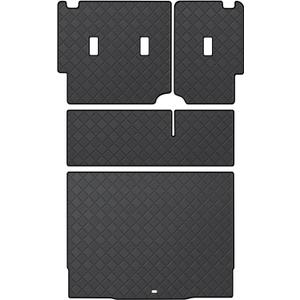 Trunk Liner & Backrest Mat for 2021-2026 Ford Bronco 4-Door (Not for Sport Model)- Custom Fit PU Leather Cargo Liner and Rear Backrest Protector - All Weather Waterproof Anti-Slip Car Mats