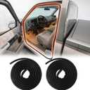 Door Weather Stripping, Rubber Seal Trim Weatherstrip Compatible with 1988-2000 Chevy GMC C1500 C2500 C3500 K1500 K2500 K3500 Blazer Suburban Tahoe Yukon Cadillac Escalade Front Left & Right Side Seal