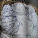 WONGS BEDDING Comforter Set King Size, Coastal Beach Theme Bedding Set, 7 Pieces Ocean Nautical Seaweed & Starfish Summer Bed in a Bag Holiday Sea House Comforters with Sheets(104"90")