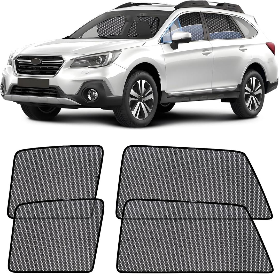 ZATOOTO Car Window Shades for Outback 2014-2021, Outback Sun Shade for Side Windows Breathable Mesh Car Window Screen for Camping, Protecting Your Baby from 99% UV Rays and Heat, Free-Glare