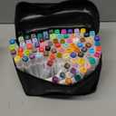 MemOffice 80 Colors Dual Tip Artist Alcohol Markers Set with Carrying Case - Perfect for Coloring, Drawing, Sketching, Card Making and Illustration - Perfect for Adults