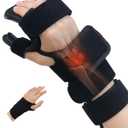 Resting Hand Splint Stroke Night Immobilizer Included Wrist Brace Enhanced Experience, Functional Wrist Finger Brace- Pain Relief For Carpel Tunnel, Stroke Recovery, Arthritis, Tendinitis, M (Right)