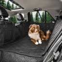Bulldogology Hard Bottom Dog Seat Cover for Back Seat - Waterproof Backseat Extender for Dogs - Heavy-Duty Pet Hammock & Rear Protector for SUV Car Trucks - Non-Slip Dog Hammock with Platform