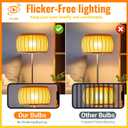 G45 LED Edison Filament Bulb 4W (40 Watt Equivalent), 2700K Warm White, E26 Base Clear Glass Small Globe Light Bulbs for Pendant Lights & Chandeliers, Non-Dimmable, 2 Pack