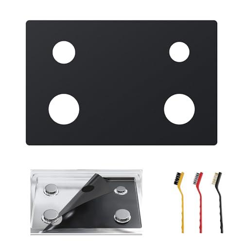 Stove Top Protector PLUS for Whirlpool Gas Range - 1 Pc (Thicker Version) Reusable Splatter Guard Liner, Only Compatible with WFG320M0BS/WFG320M0BB/WFG320M0BW/WFG320M0MW/WFG320M0MS