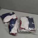 1.5x3 FT American Patriotic Pleated Fan Flag - USA Bunting Flag for 4th of July Decorations Fourth of July Decorations, Half Fan Banner American Flags for Outside, Outdoor Porch Decor-6 Packs