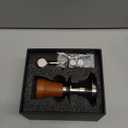 54mm Espresso Tamper for Breville Machine Rosewood KNODOS Auto Leveling, Double Spring Loaded Wooden 30LB Calibrated Coffee Tamper