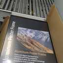 24x36 Snap Frame Black Poster Frames Set of 2 Front-loading Frame Metal Click Frame,Coating Aluminum Profile with High Definition Plexiglass