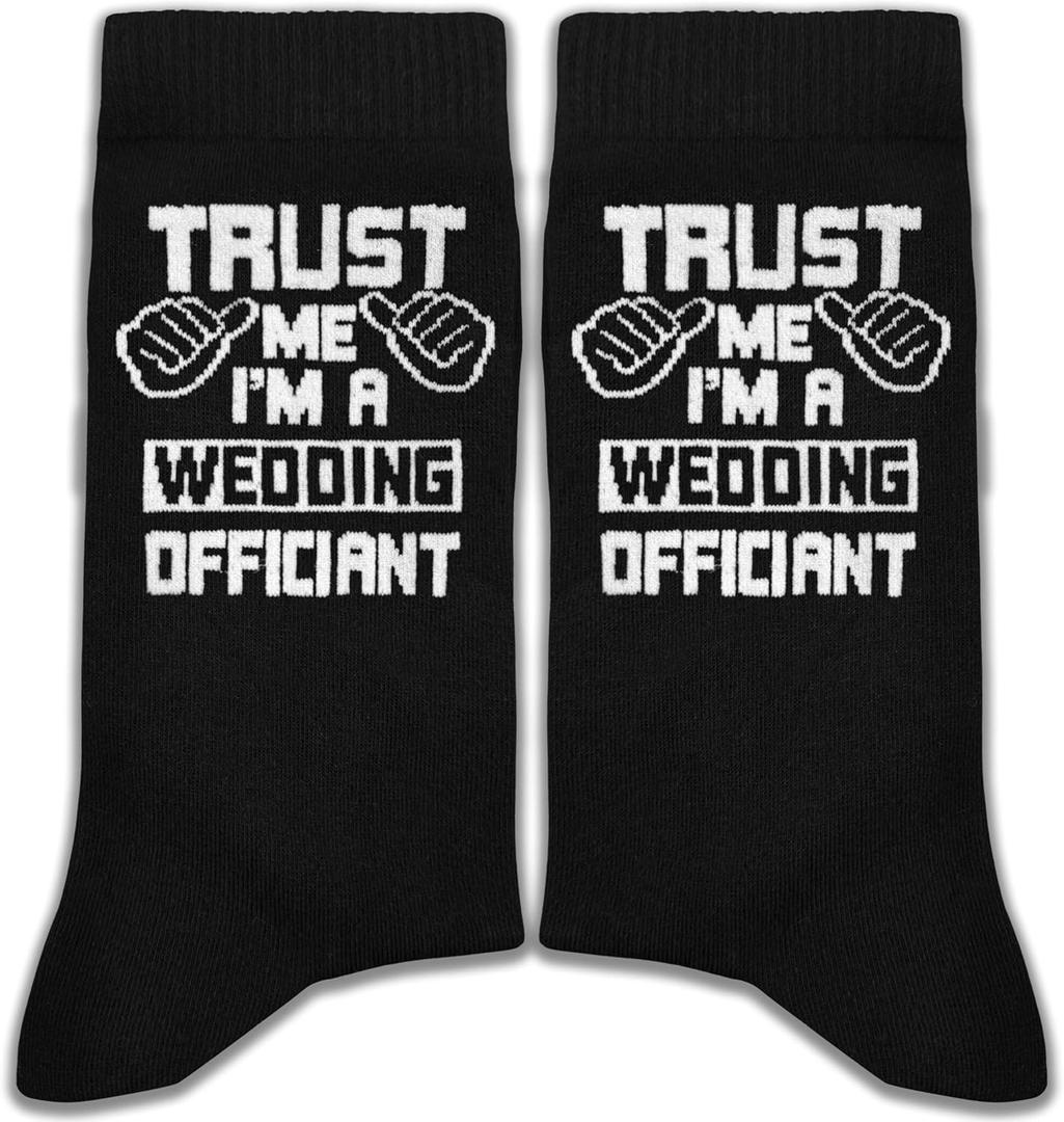 Funny Novelty Socks Gifts for Wedding Officiants - Trust Me I'm A Wedding Officiant - Officiant Socks.(093)