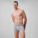Calvin Klein mens Ultra Soft Modern Modal 3-pack Trunk (Medium, Grey Heather, Chalk, Saltwater Aqua)