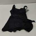 Eomenie One Piece Swimdress Swimsuits for Women Tummy Control Swim Dresses Skirt Bathing Suit (Medium, Black 1)