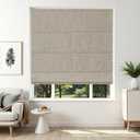 Joydeco Cordless Roman Shades, Linen Window Blinds, 34" W√ó75" H, Linen