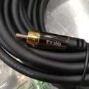 Subwoofer Cable RCA Audio Cable 1.5ft/18inch, Digital Audio Coaxial Cable
75 Ohm impedance, Pure Copper, Shielded for Coaxial S/PDIF RCA Home Theater, HDTV, Subwoofer, Hi-Fi, Amplifier, with 5 Ties