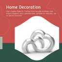 Christmas Decorations Vase, Flower Vase, Silver Vases for centerpieces, Aluminum Metal Vases, Modern Minimalist Indoor Dcor Luna Love Design Set of 2-2025 Thanksgiving, Home : 8.65"x 3.75"x 5"H