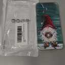 Hagkou Watercolor Christmas Gnome Phone Case Compatible with iPhone 17, Cute Winter Christmas Holiday Cover, TPU Bumper Phone Case Cover