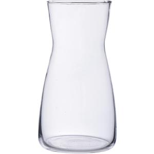 8 inch Clear Glass Flower Vases for Centerpiece Table Home Indoor Desk Decor,Ins Modern Boho Style Vase for Wedding Housewarming Gift (White)