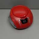 Proscan Elite Portable CD Boombox with AM/FM Radio - Red