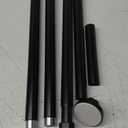 Shower Curtain Rods 32 to 75 Inch, Shower Tension Rod No Drilling Adjustable Shower Rods for Bathroom Non-Slip Stainless Steel Telescoping Shower Bar for Curtain, No Rust, Black