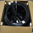 48 Pieces Plastic Wands Hats Magician Hats Costume Hat Plastic Victorian Hat for Adults Dress up Party Birthday Happy New Year Party Supplies Black