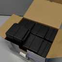 ANNKUT Rectangle Bed Risers, 3 Inch Heavy Duty Adjustable Furniture Risers for Bed Sofa Table and Couch LiftSupport Up to 1,300 Lbs (4 Pack-Black)