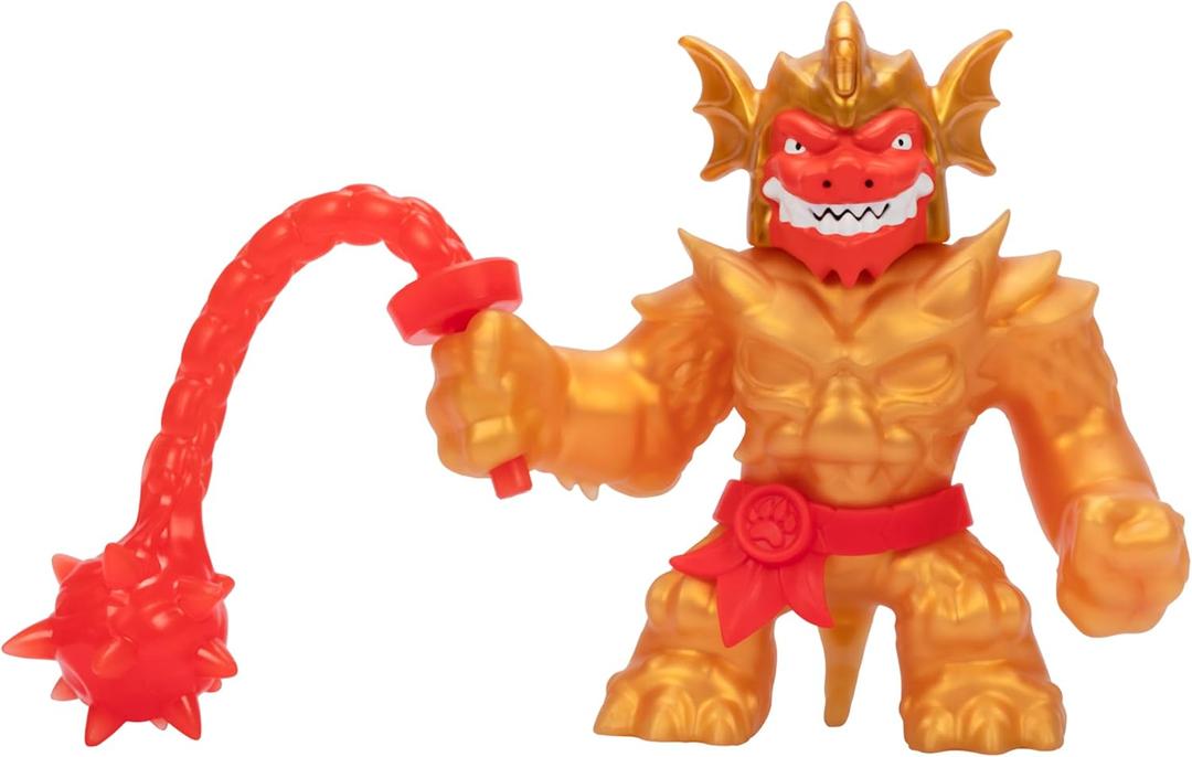 HEROES OF GOO JIT ZU Stretch Strikers Deluxe Hero Pack Blazagon, Stretchy Action Figure with 20+ Awesome Battle Sounds, Stretchy Armor and Stretchy Weapon