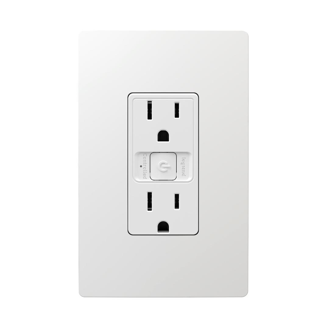 RADIANT® SMART 15A RECEPTACLE WITH WI-FI, MATTER-ENABLED, WHITE