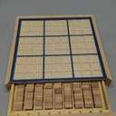 BOHS Wooden Sudoku Board Game with Drawer - with 100 Puzzles Sudoku Book for Adults - Brain Teaser Desktop Toys