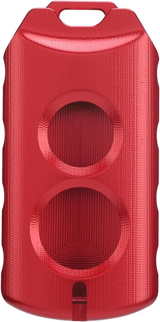 Motorcycle Key Case: Aluminum Alloy Key Fob Protector Cover for Yamaha Xmax 125 250 300 400 Nmax Nvx 155 Aerox (red)