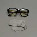 VISOONE Oversized Square Blue Light Blocking Glasses Fashion Computer Eyewear for Women and Men BENNETT (Jet Black)